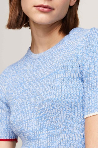 Top en coton biologique - Ciel chiné