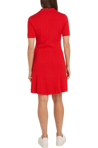 Robe pull en coton biologique - Rouge chiné