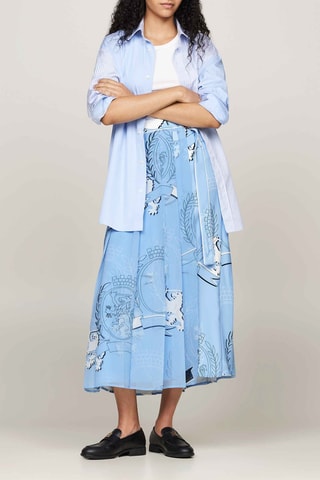 Jupe portefeuille - Bleu