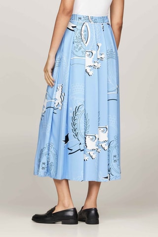 Jupe portefeuille - Bleu