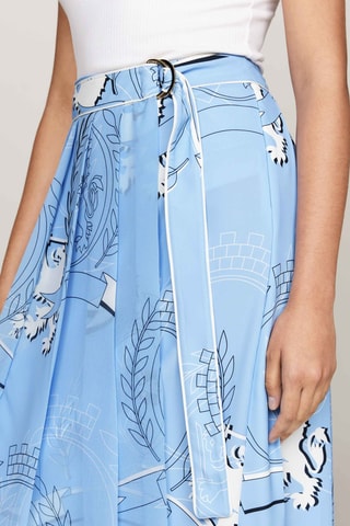 Jupe portefeuille - Bleu