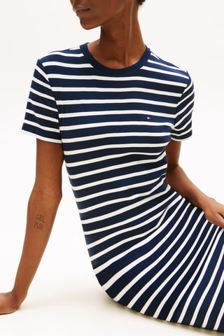 Robe t-shirt slim - Bleu marine