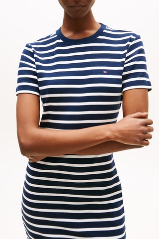 Robe t-shirt slim - Bleu marine