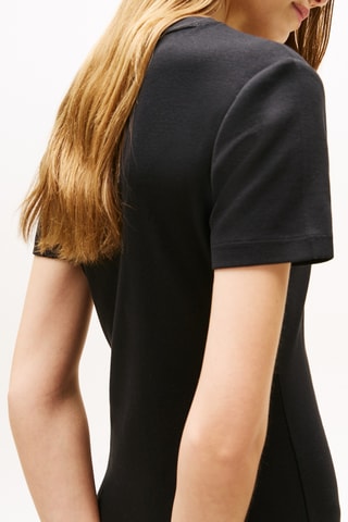 Robe t-shirt slim - Noir