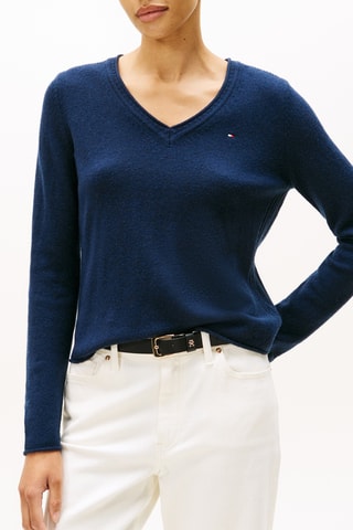 Pull en laine - Bleu marine