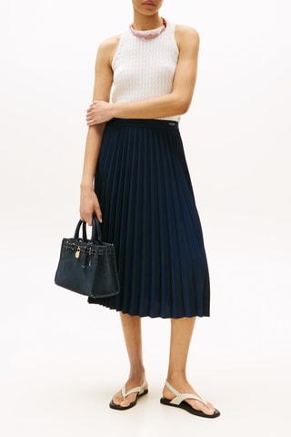 Jupe plissée - Bleu marine