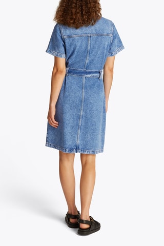 Robe chemise en jean - Bleu marine