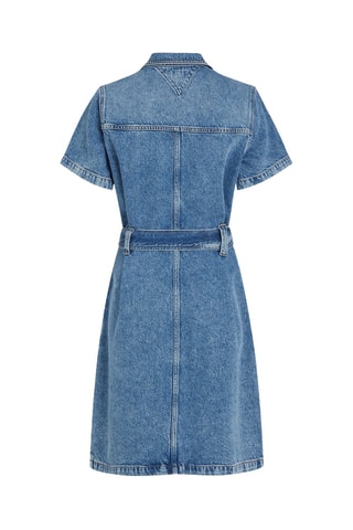 Robe chemise en jean - Bleu marine