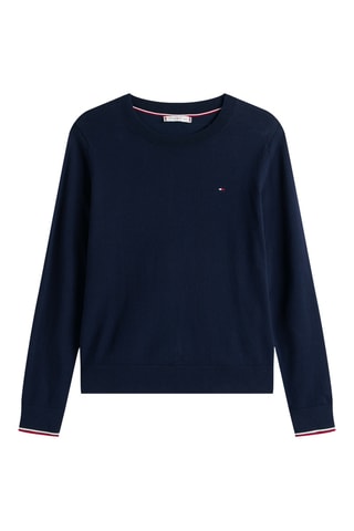 Pull en coton biologique - Bleu marine