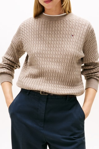 Pull en coton biologique - Taupe