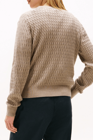 Pull en coton biologique - Taupe