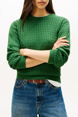 Pull en coton biologique - Vert foncé