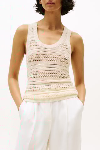 Top en coton biologique - Beige