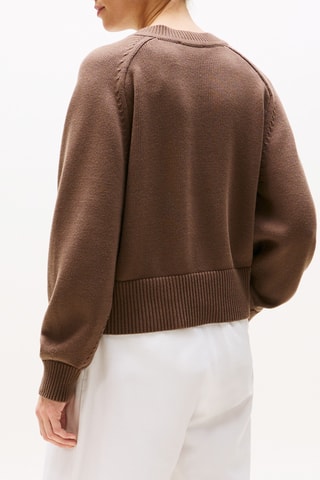 Pull en coton biologique - Marron foncé