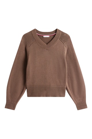 Pull en coton biologique - Marron foncé