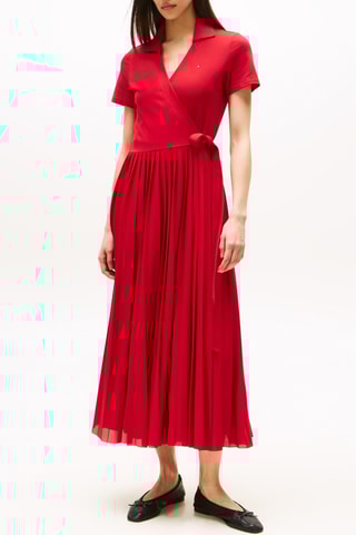 Robe portefeuille - Rouge