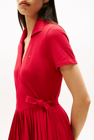 Robe portefeuille - Rouge