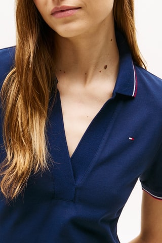 Robe Polo slim - Bleu marine