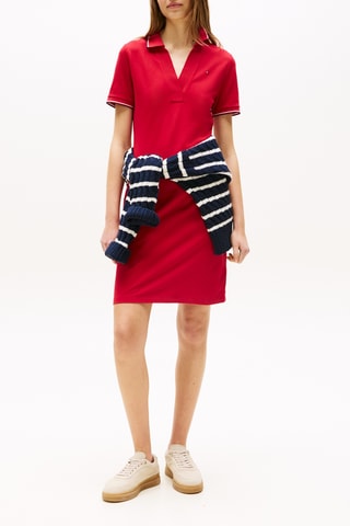 Robe Polo slim - Rouge