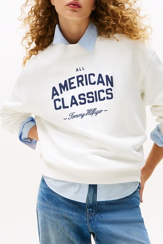 Sweat en coton biologique - Blanc