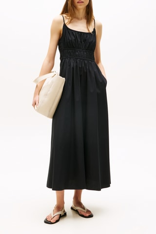 Robe longue en coton biologique - Noir