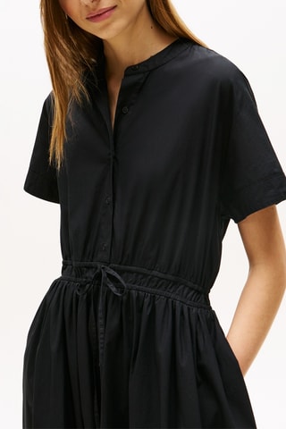 Robe midi en coton biologique - Noir