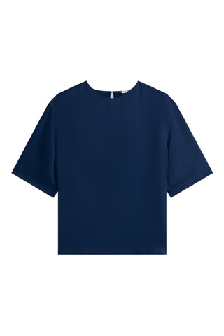 Top relaxed - Bleu pétrole