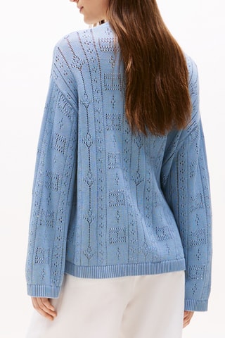 Pull relaxed en coton biologique - Ciel