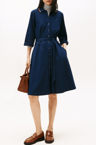 Robe chemise - Bleu marine