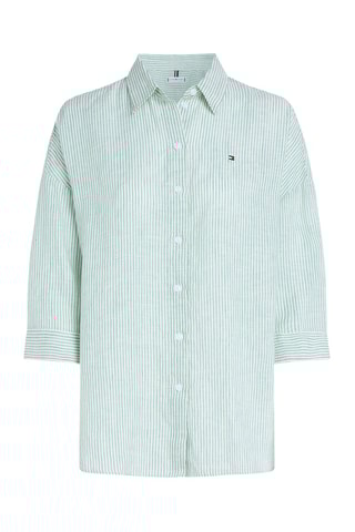 Chemisier loose en lin - Vert