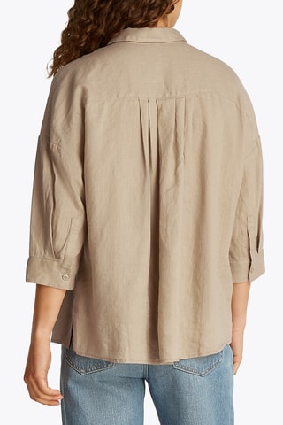 Chemisier loose en lin - Beige