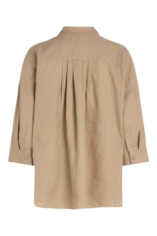 Chemisier loose en lin - Beige