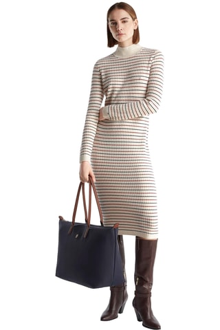 Robe pull en laine et cachemire - Ecru