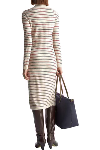 Robe pull en laine et cachemire - Ecru