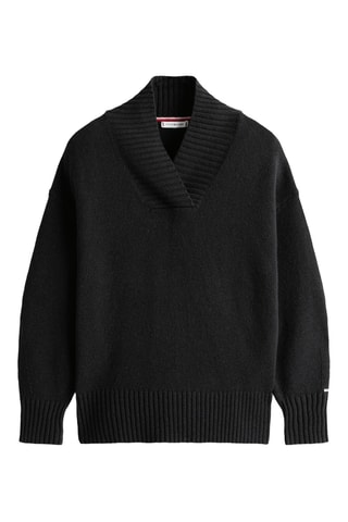 Pull en laine et coton biologique - Noir