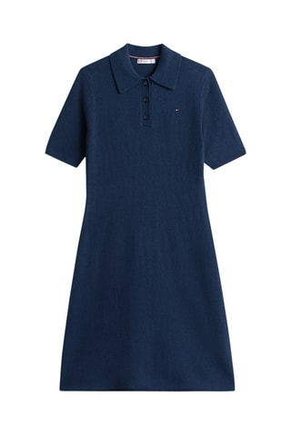 Robe pull en laine - Bleu marine