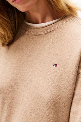 Pull relaxed en laine - Beige