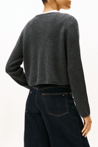 Gilet en laine - Gris foncé chiné