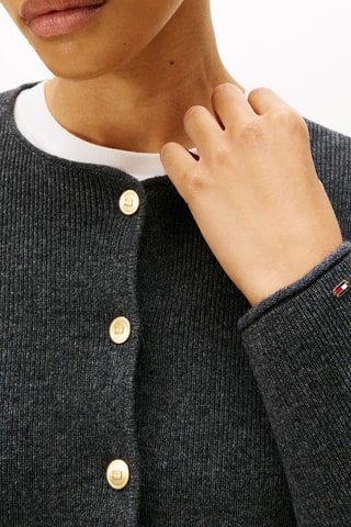 Gilet en laine - Gris foncé chiné