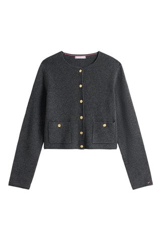 Gilet en laine - Gris foncé chiné