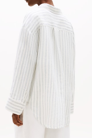 Chemisier en lin - Blanc