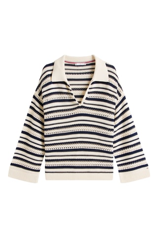 Pull relaxed en coton biologique - Beige