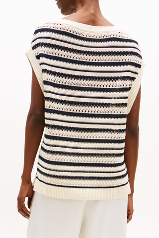 Pull sans manches en coton biologique - Beige