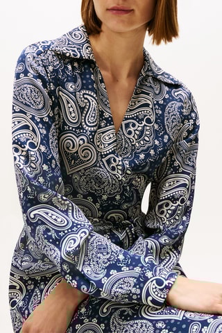 Robe portefeuille - Bleu marine