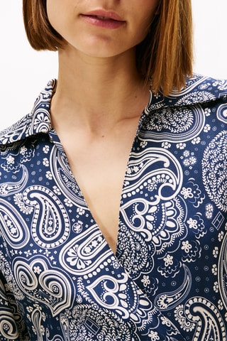 Robe portefeuille - Bleu marine