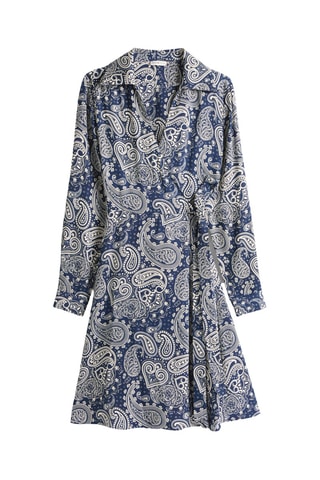 Robe portefeuille - Bleu marine