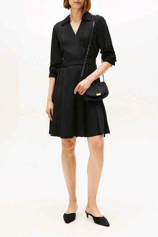 Robe portefeuille - Noir