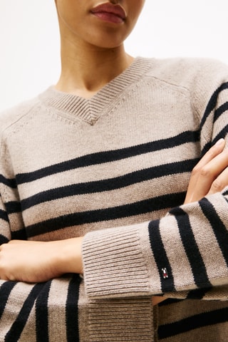 Robe pull en laine et cachemire - Beige