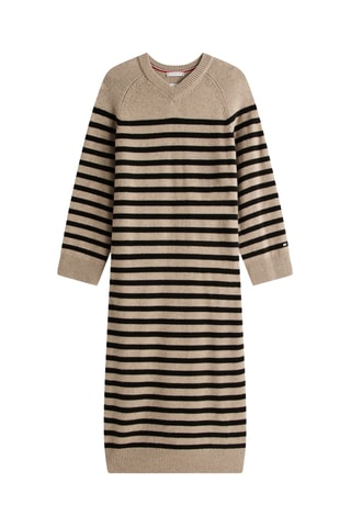 Robe pull en laine et cachemire - Beige