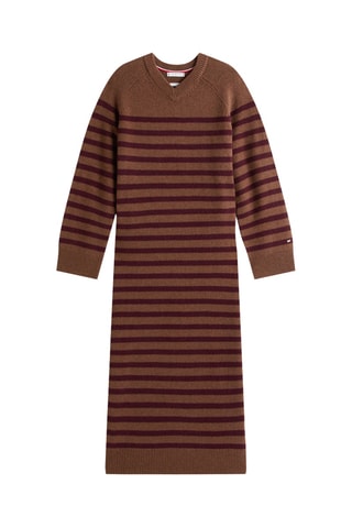 Robe pull en laine et cachemire - Marron